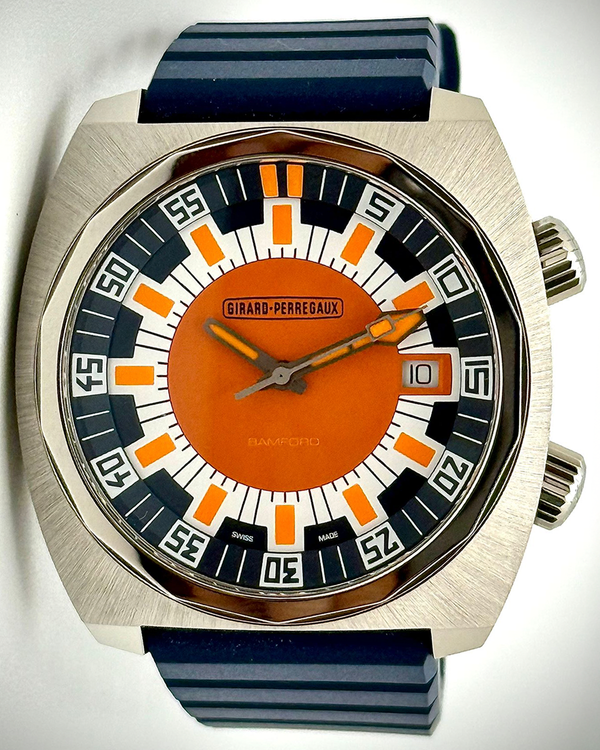 2025 Girard Perregaux Deep Diver "Bamford" L.E. 40.3MM Orange Dial Rubber Strap (39500-21-3266-6CX)
