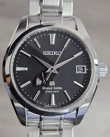 2007 Grand Seiko Spring Drive 40MM Black Dial Steel Bracelet (SBGA003)