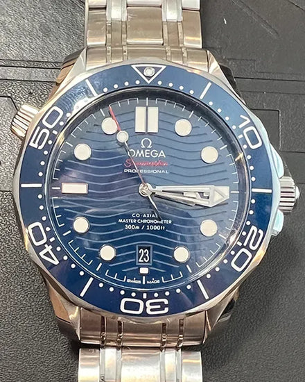 2023 Omega Seamaster Diver 300M 42MM Blue Dial Steel Bracelet (210.30.42.20.03.001)