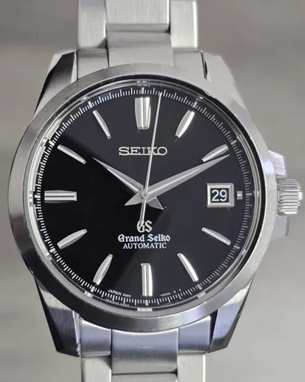 2019 Grand Seiko Heritage 39.4MM Black Dial Steel Bracelet (SBGR057)