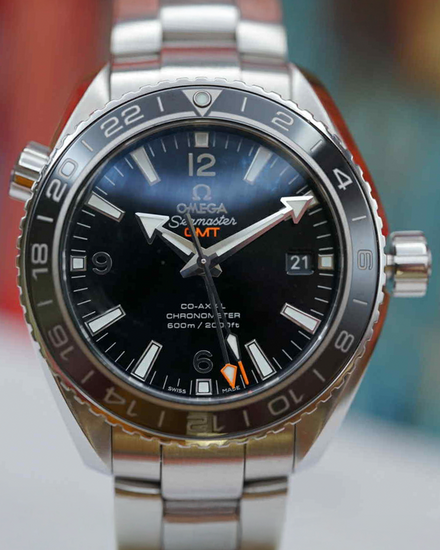 Omega Seamaster Planet Ocean GMT 43.5MM Black Dial Steel Bracelet (232.30.44.22.01.001)