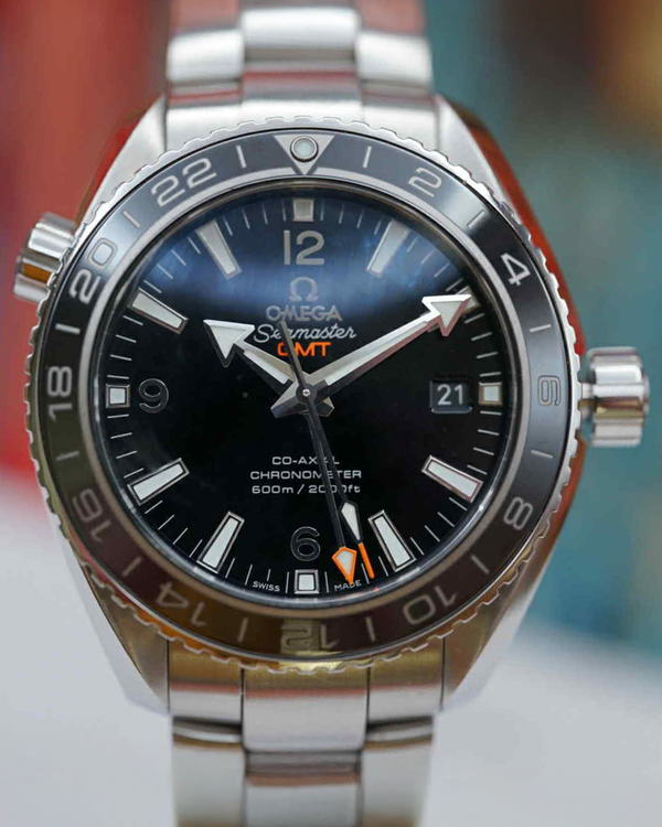 Omega Seamaster Planet Ocean GMT 43.5MM Black Dial Steel Bracelet (232.30.44.22.01.001)
