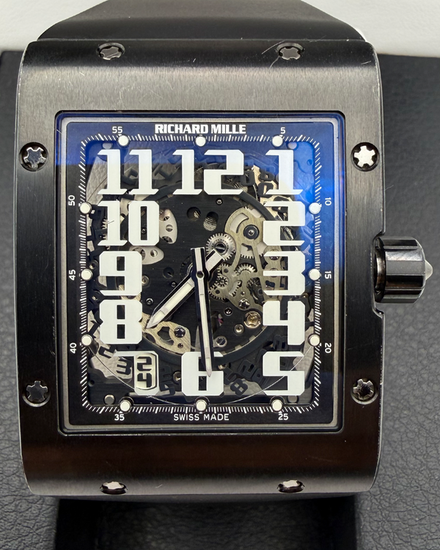 Richard Mille RM 016 Extraflat 43MM Skeleton Dial Rubber Strap (RM016)