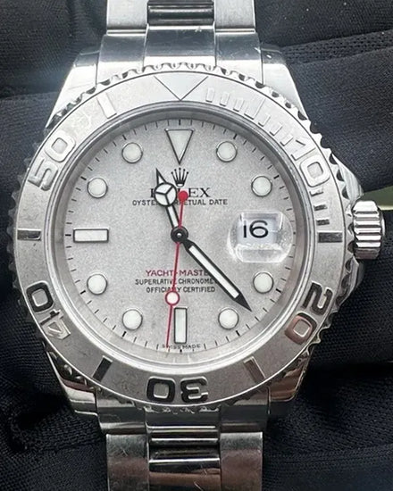 2005 (F Serial) Rolex Yacht-Master 40MM Silver Dial Oyster Bracelet (16622)