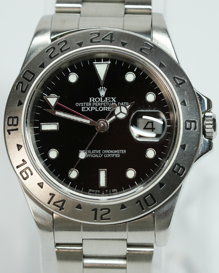 2000 Rolex Explorer II 40MM Black Dial Oyster Bracelet (16570)