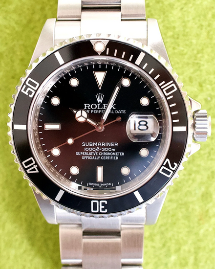2007 Rolex Submariner Date 40MM Black Dial Oyster Bracelet (16610)