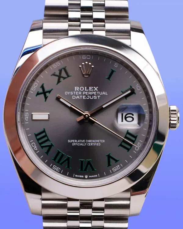 2024 Rolex Datejust "Wimbledon" 41MM Slate Dial Jubilee Bracelet (126300)