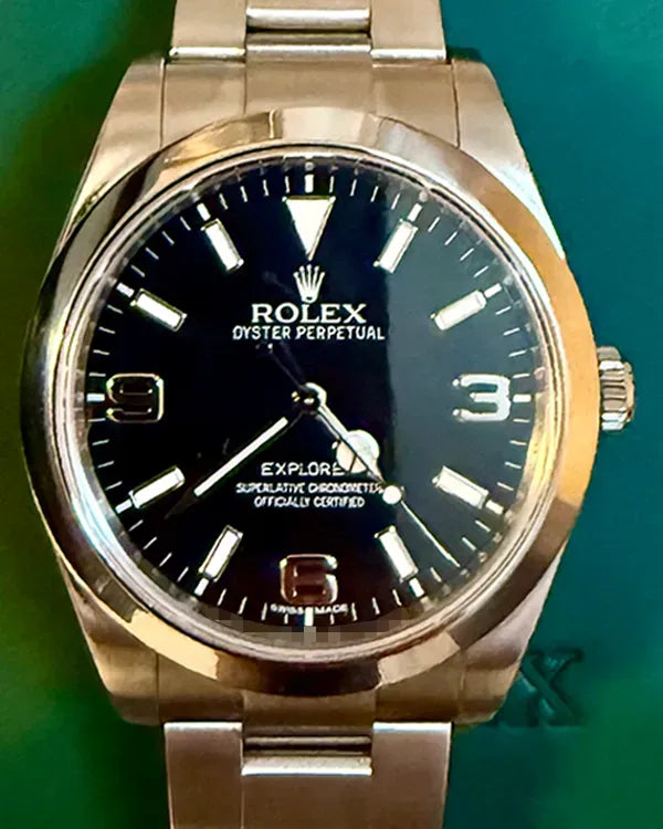 Rolex Explorer 39MM Black Dial Oyster Bracelet (214270)