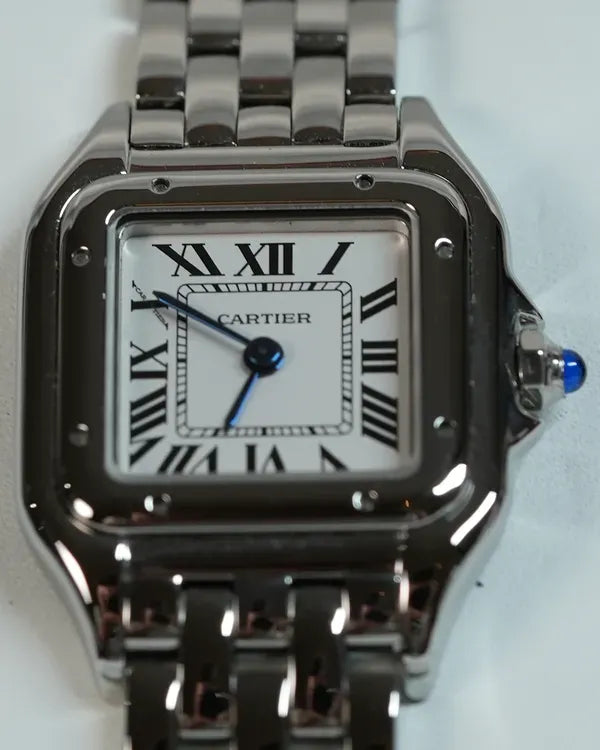 2017 Cartier Panthère De Cartier 22MM Quartz White Dial Steel Bracelet (WSPN0006)
