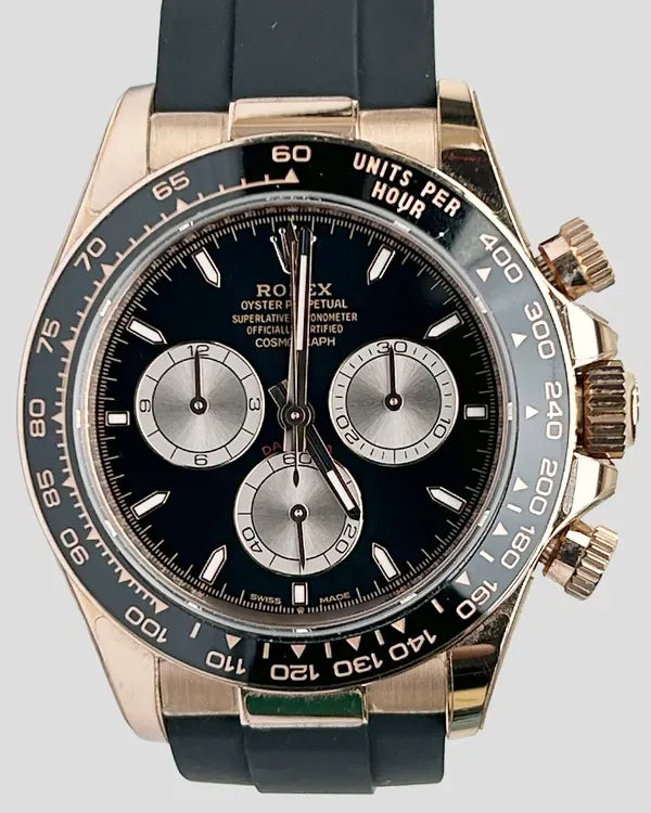 2025 Rolex Cosmograph Daytona 40MM Black Dial Oysterflex Strap (126515LN)