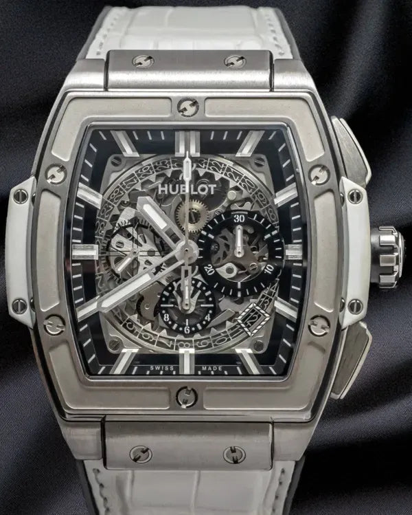 2017 Rare Hublot Spirit Of Big Bang 45MM Skeleton Dial Leather Strap (601.NE.0172.LR.JPN17)
