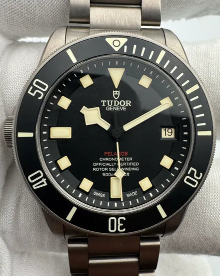 Tudor Pelagos LHD 42MM Black Dial Titanium Bracelet (25610TNL)