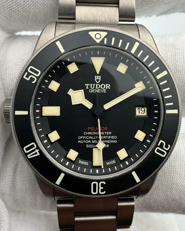 Tudor Pelagos LHD 42MM Black Dial Titanium Bracelet (25610TNL)