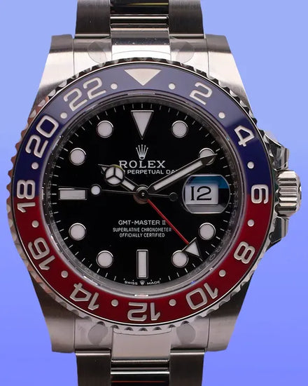 2025 Rolex GMT-Master II "Pepsi" 40MM Black Dial Oyster Bracelet (126710BLRO)