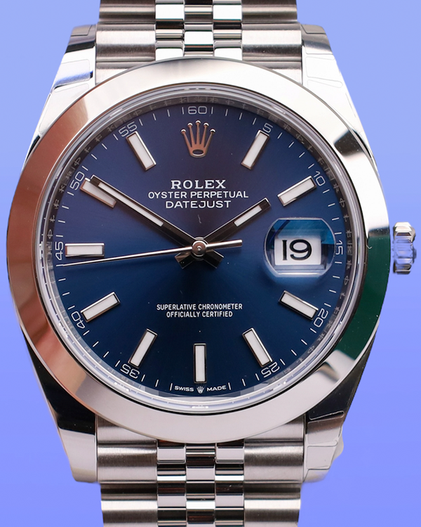 2025 Rolex Datejust 41MM Blue Dial Jubilee Bracelet (126300)