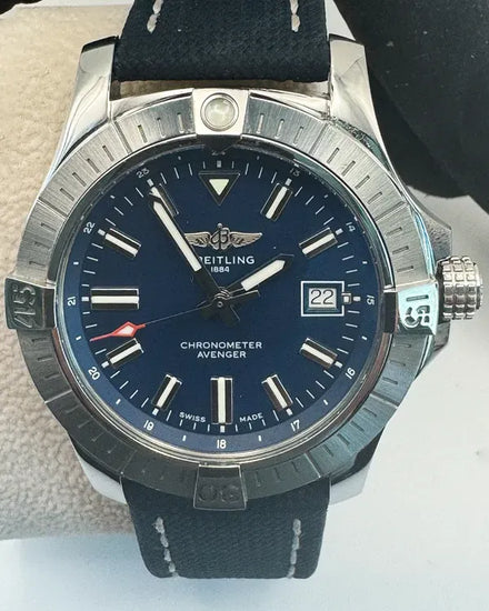2023 Breitling Avenger 43MM Blue Dial Textile Strap (A17318101C1X2)