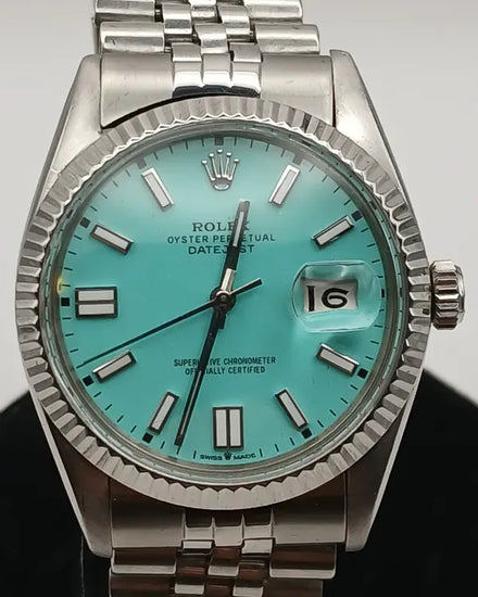 1984 Rolex Datejust 36MM Aftermarket Turquoise Dial Jubilee Bracelet (16014)