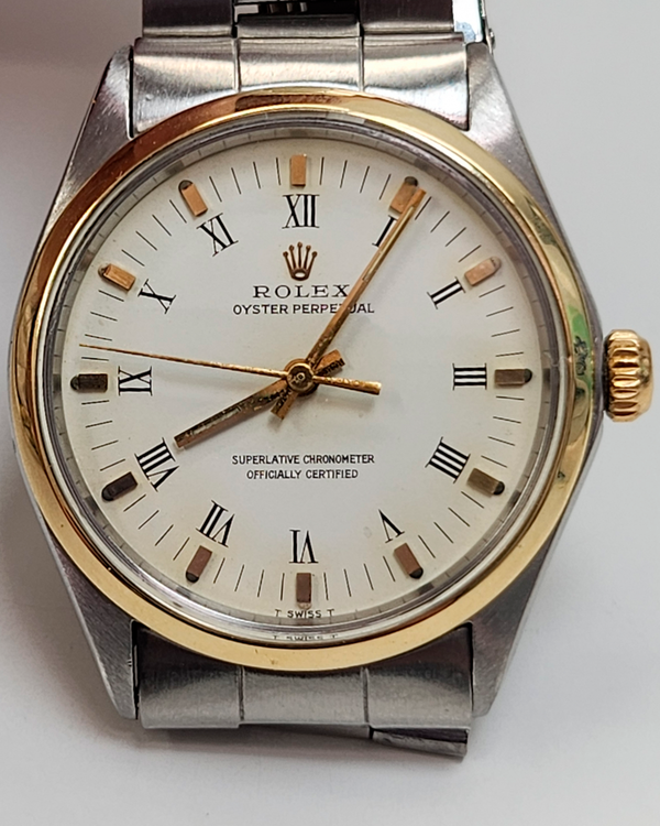Rolex Oyster Perpetual 34MM White Dial Oyster Bracelet (1002)