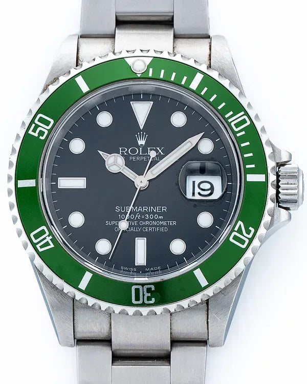 Rolex Submariner Date "Kermit" 40MM Black Dial Oyster Bracelet (M16610LV)