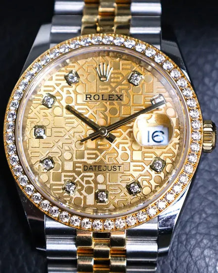 Rolex Datejust 36MM Champagne "Jubilee" Dial Two-Tone Jubilee Bracelet (126283RBR)