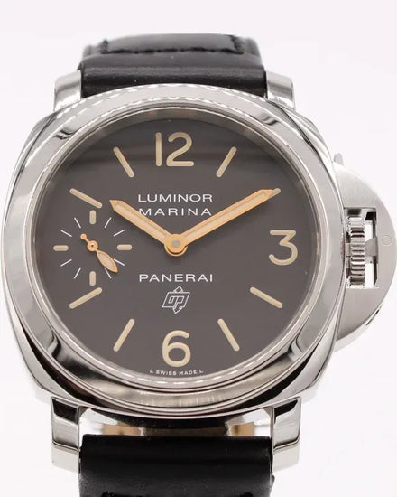 Panerai Luminor Marina Logo Acciaio 44MM Brown Dial Leather Strap (PAM00632)