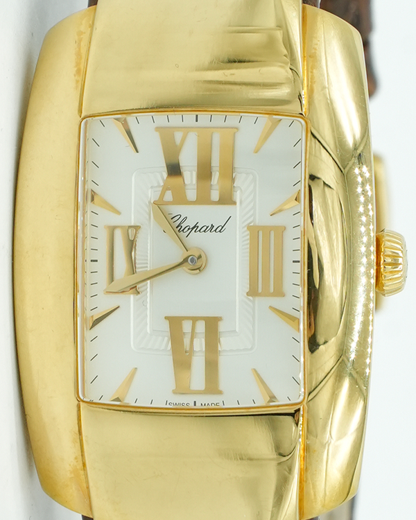 Chopard La Strada 26.1MM Quartz White Dial Leather Strap (419255-0001)