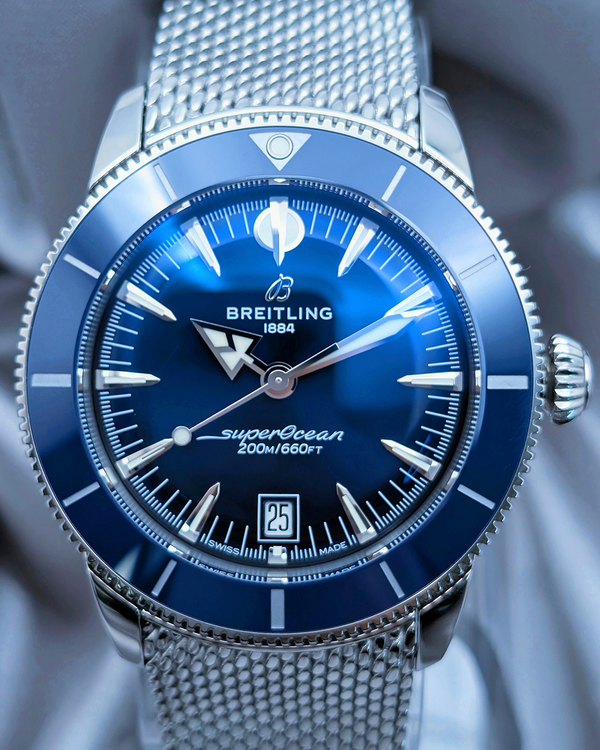 2025 Breitling Superocean Heritage B31 42MM Blue Dial Steel Bracelet (AB3111)