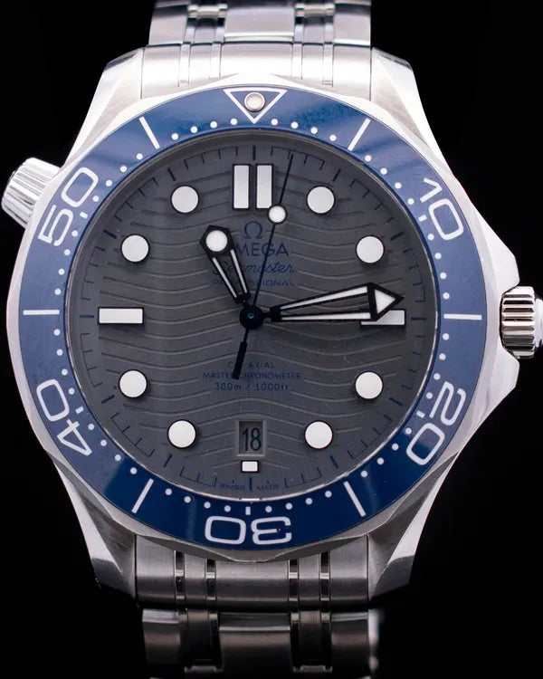 2022 Omega Seamaster Diver 300M 42MM Grey Dial Steel Bracelet (210.30.42.20.06.001)