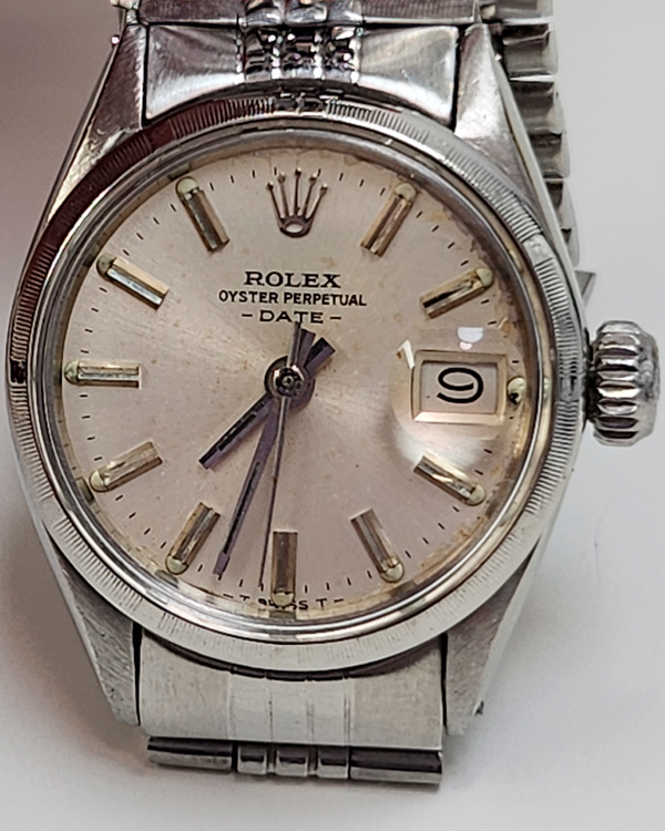 Rolex Oyster Perpetual Lady Date 26MM Silver Dial Jubilee Bracelet (6519)