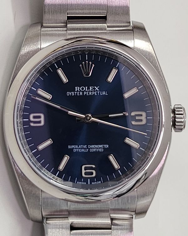 Rolex Oyster Perpetual 36MM Blue Dial Oyster Bracelet (116000)