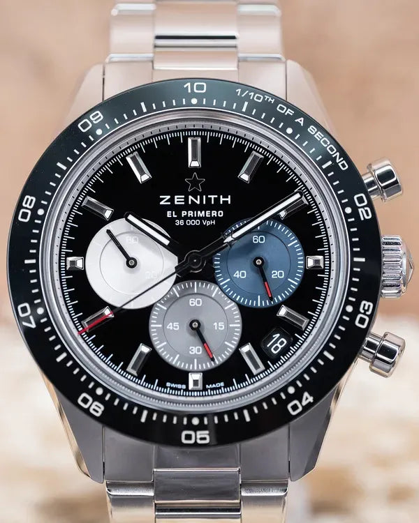 2022 Zenith Chronomaster Sport 41MM Black Dial Steel Bracelet (03.3100.3600/21.M3100)