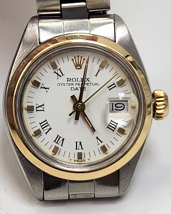 1979 Rolex Oyster Perpetual Lady Date 26MM White Dial Oyster Bracelet (6916)