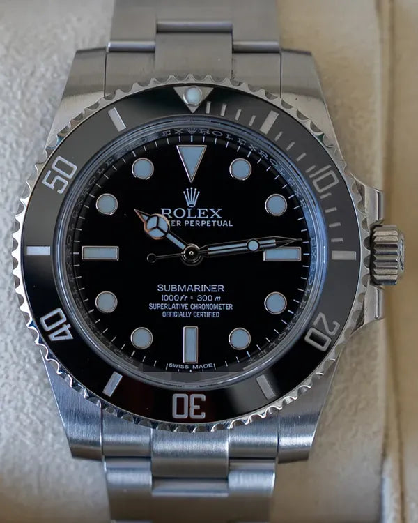 2016 Rolex Submariner No-Date 40MM Black Dial Oyster Bracelet (114060)