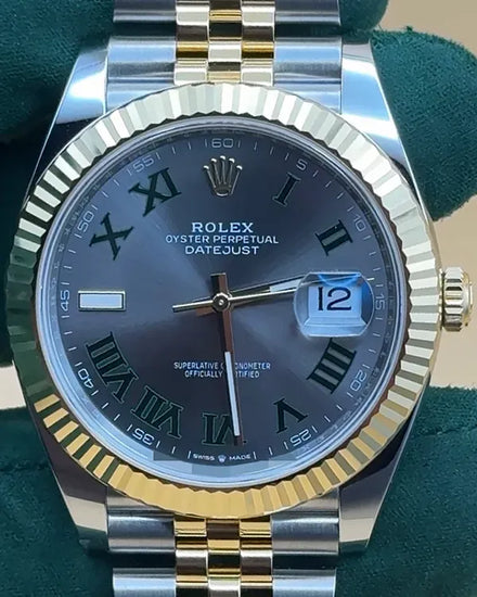2025 Rolex Datejust "Wimbledon" 41MM Slate Dial Two-Tone Jubilee Bracelet (126333)