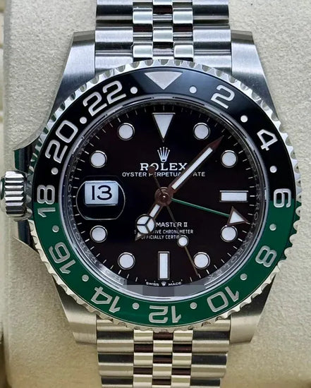 2025 Rolex GMT-Master II "Sprite" 40MM Black Dial Jubilee Bracelet (126720VTNR)
