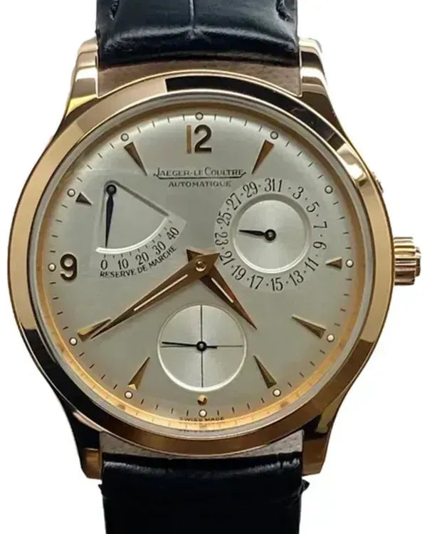 2007 Jaeger-LeCoultre Master Réserve de Marche 37MM Silver Dial Aftermarket Leather Strap (Q1482401)