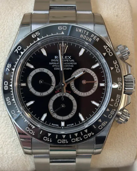 2024 Rolex Cosmograph Daytona 40MM Black Dial Oyster Bracelet (126500LN)