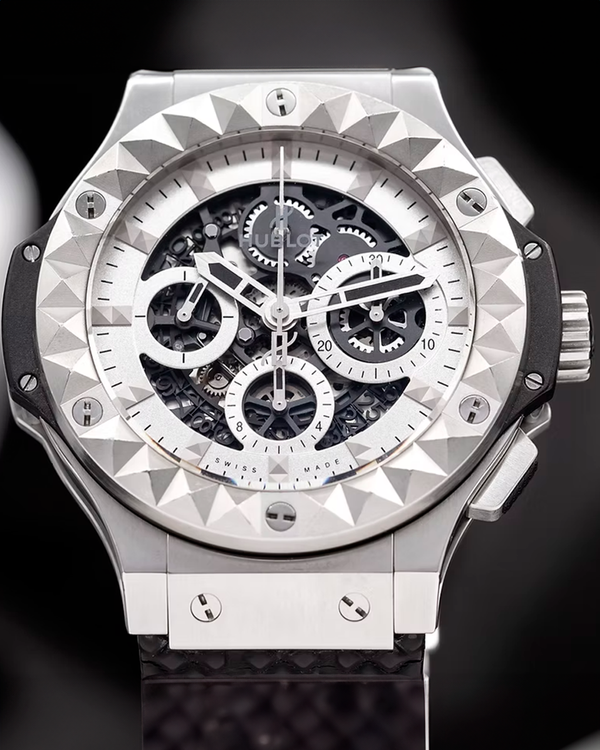 Rare Hublot Big Bang Aero Bang Depeche Mode L.E. 44MM Skeleton Dial Rubber Strap (311.SX.8010.VR.DPM14)