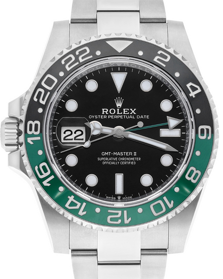 2023 Rolex GMT-Master II "Sprite" 40MM Black Dial Oyster Bracelet (126720VTNR)