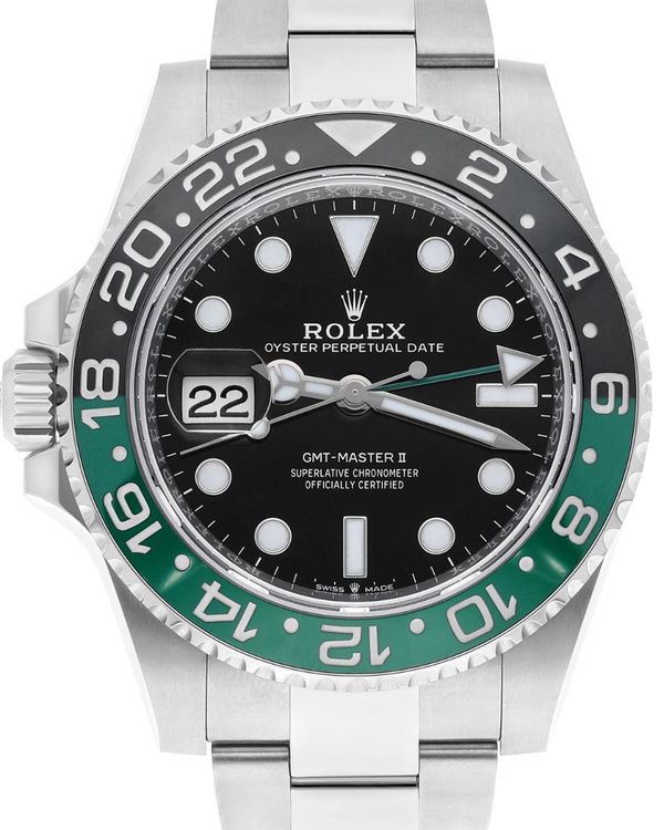 2023 Rolex GMT-Master II "Sprite" 40MM Black Dial Oyster Bracelet (126720VTNR)