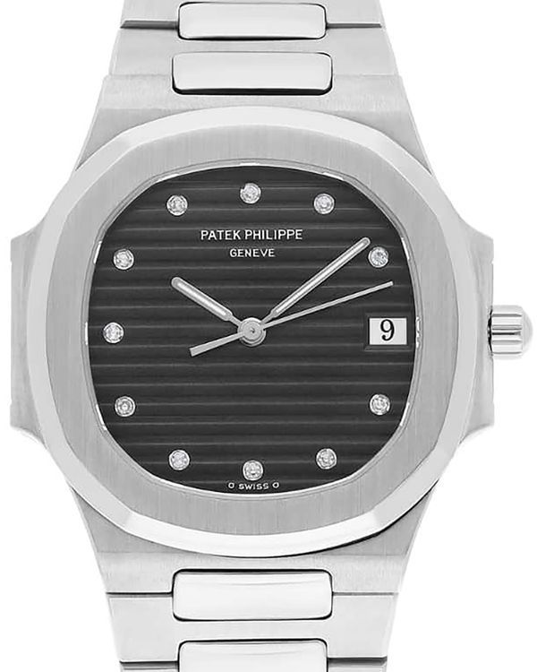 Patek Philippe Nautilus Vintage 33MM Black Dial Steel Bracelet (3900/1)