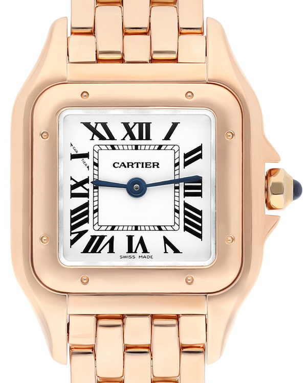 2020 Cartier Panthère De Cartier 23MM Quartz Silver Dial Rose Gold Bracelet (WGPN0006)