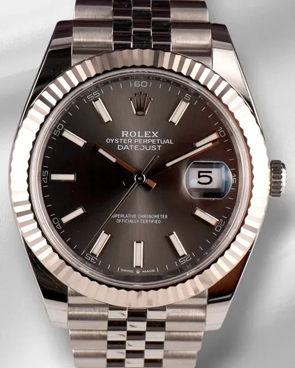 Rolex Datejust 41MM Rhodium Dial Jubilee Bracelet (126334)