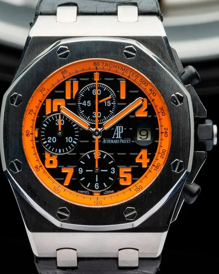 2011 Audemars Piguet Royal Oak Offshore "Volcano" 42MM Black Dial Leather Strap (26170ST.OO.D101CR.01)