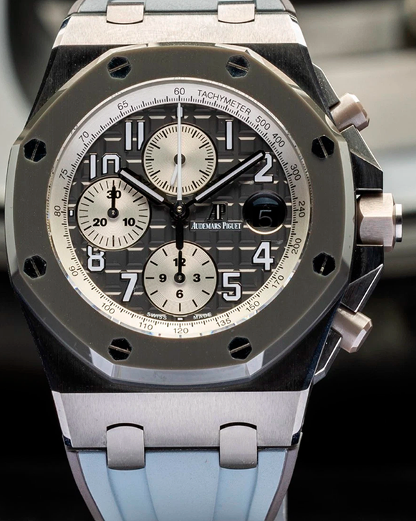2019 Audemars Piguet Royal Oak Offshore Chronograph "Ghost" 42MM Grey Dial Rubber Strap (26470IO.OO.A006CA.01)