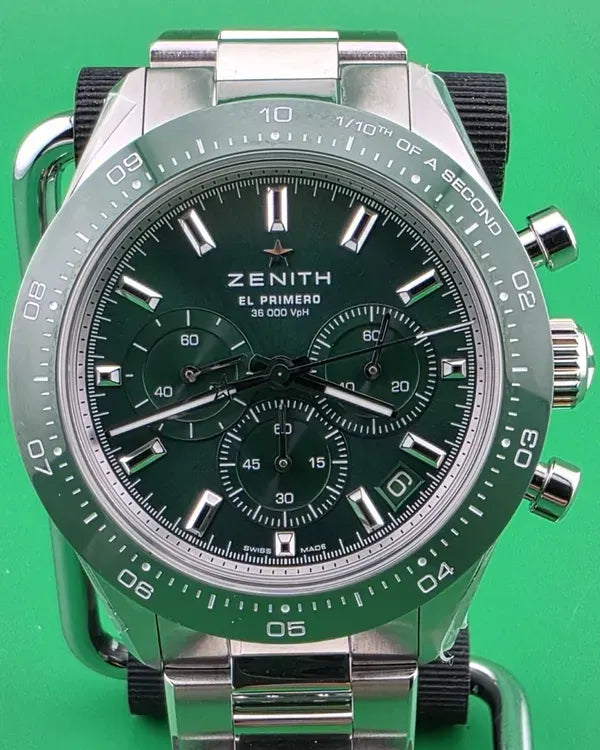 2024 Zenith Chronomaster Sport "Yoshida" S.E. 41MM Green Dial Steel Bracelet (03.3107.3600/56.M3100)