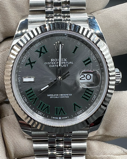2025 Rolex Datejust "Wimbledon" 41MM Slate Dial Jubilee Bracelet (126334)