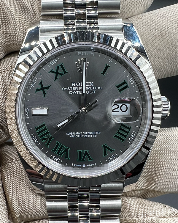 2025 Rolex Datejust "Wimbledon" 41MM Slate Dial Jubilee Bracelet (126334)