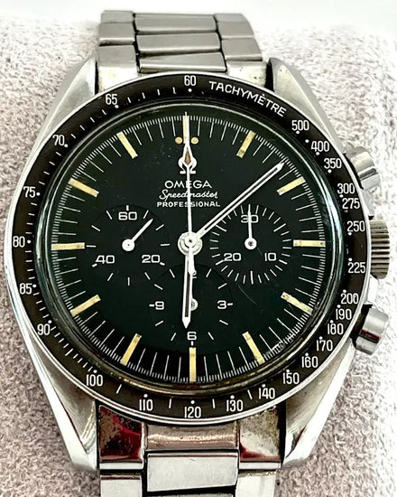 1967 Omega Speedmaster Professional Moonwatch 42MM Black Dial Steel Bracelet (105.012-66)