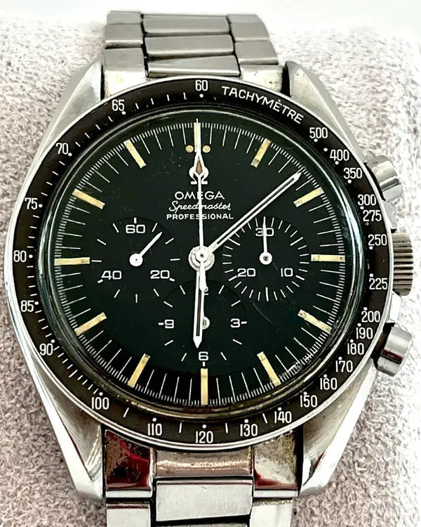 1967 Omega Speedmaster Professional Moonwatch 42MM Black Dial Steel Bracelet (105.012-66)